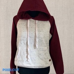 Retro color block hoodie